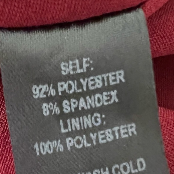 Lulus Dress Women Medium Elin slit midi Red Sleeveless Cross Over Backless b3 - Picture 11 of 11